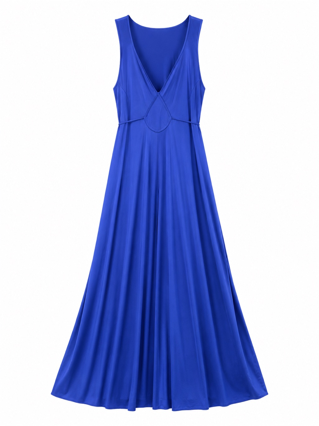 Vintage Vanity Fair Blue Violet Nylon Antron Maxi Dress 70s Glam Small